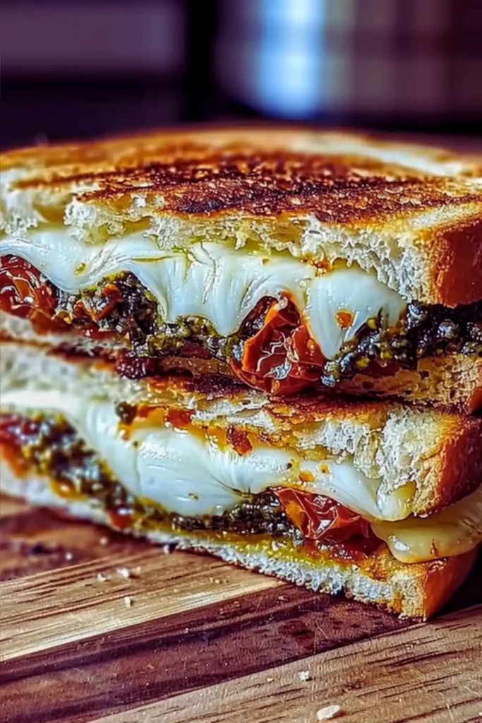 Sun-Dried Tomato Pesto Grilled Cheese