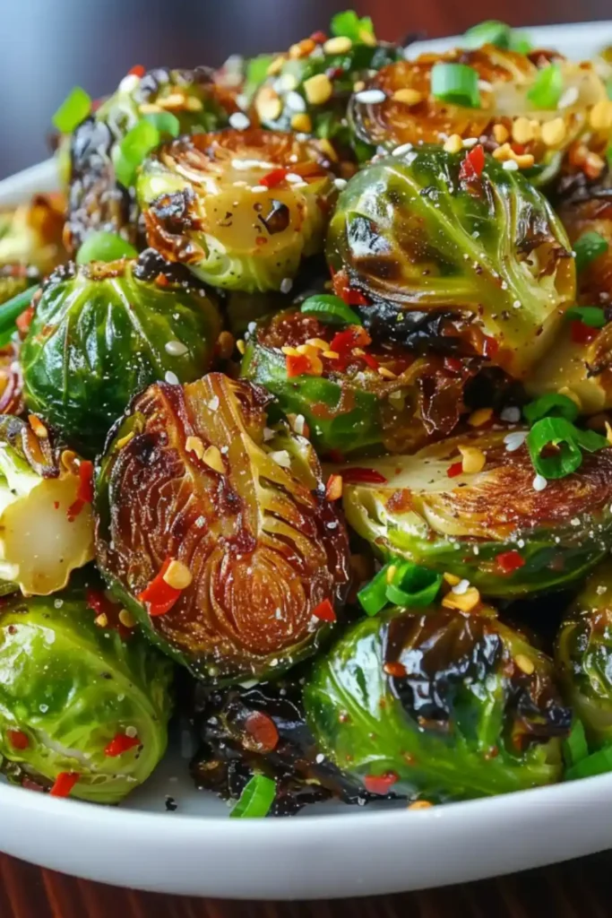 Sweet Chili Roasted Brussels Sprouts