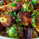 Sweet Chili Roasted Brussels Sprouts