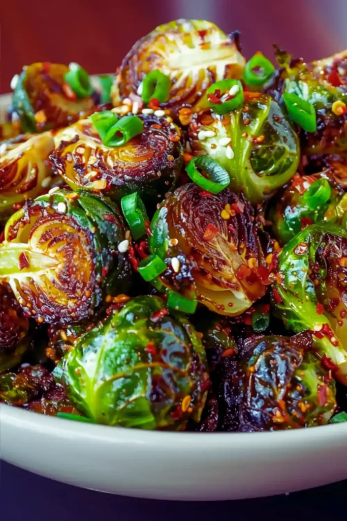 Sweet Chili Roasted Brussels Sprouts