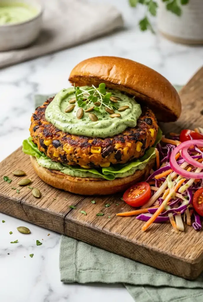Sweet potato black bean burgers